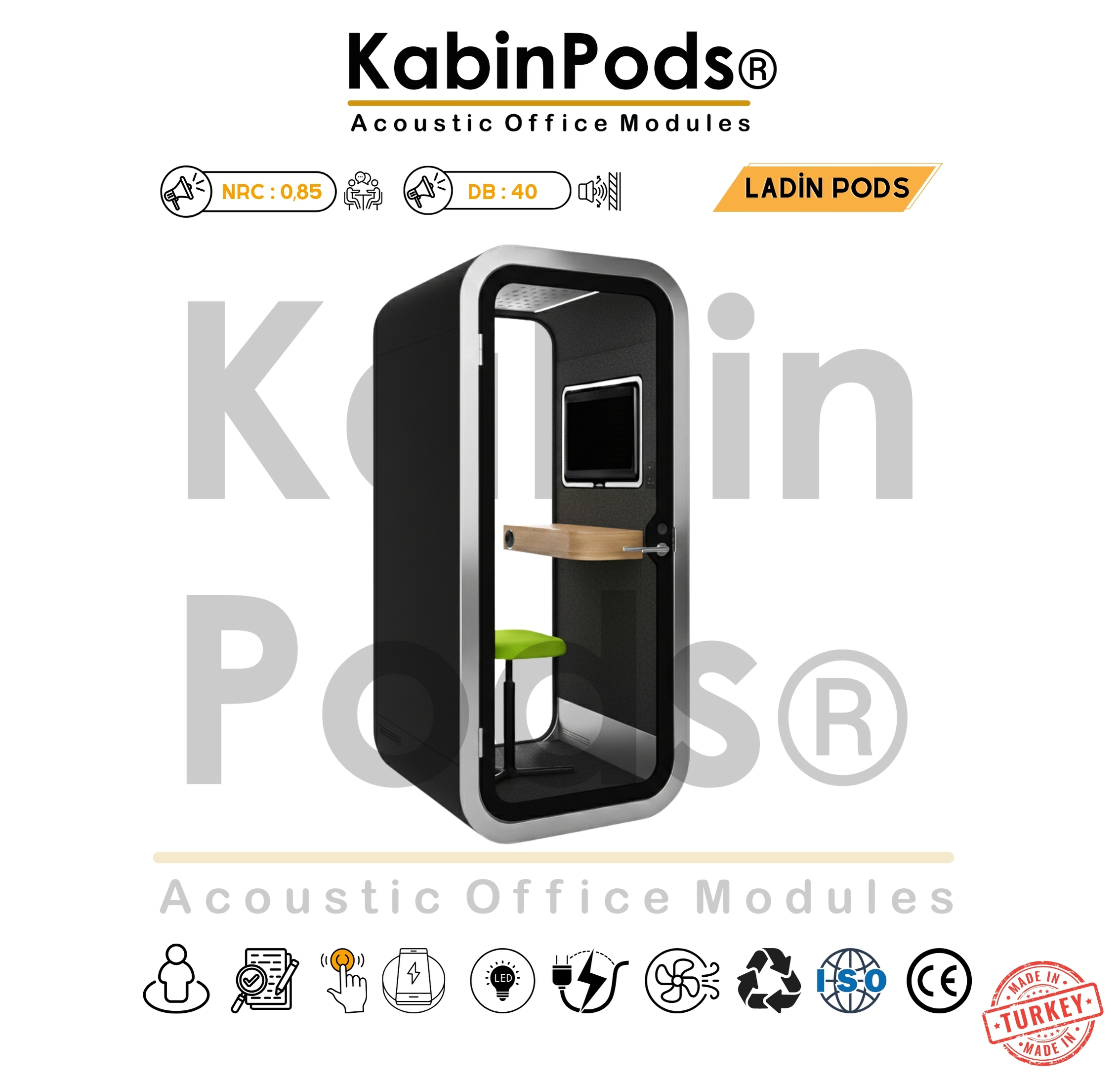 Tek kişilik telefon kabini